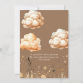 かわいい ムスリム 赤ちゃん アキ―カのお知らせ 招待状 (裏面)