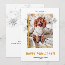 かわいい メリークリスマス ハッピー ポリデイズ ペット 写真 シーズンカード