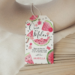 かわいい「メロンの一つ」 1歳の誕生日ありがとう ギフトタグ