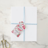 かわいい「メロンの一つ」 1歳の誕生日ありがとう ギフトタグ (より糸付き)