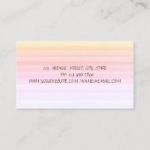 かわいい モダン,オンブレ, カップケーキ ハーツ ベーカリー 名刺 (裏面)