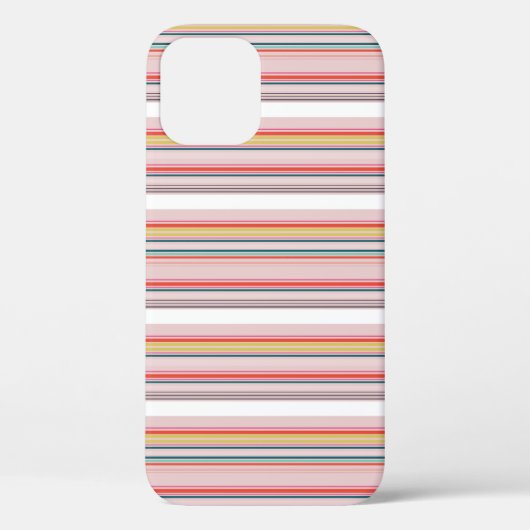 かわいい モダン カラフル ストライプ Case-Mate iPhoneケース (裏面)