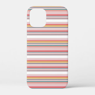 かわいい モダン カラフル ストライプ iPhone 12 MINI ケース