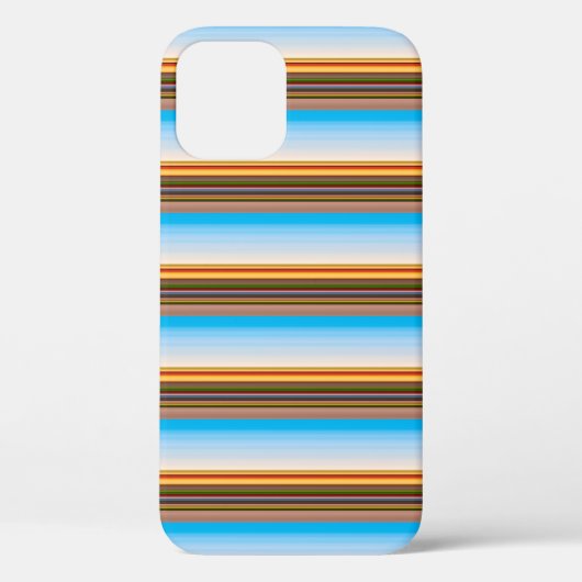 かわいい モダン カラフル ストライプ Case-Mate iPhoneケース (裏面)