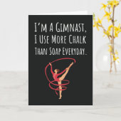 かわいい ユニーク 体操 カード スポーツ 女子 ティーン向け (黄色い花)