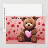 かわいい＆ユーモアたっぷりのバレンタインデー キッズ向け #17 シーズンカード (正面/裏面)