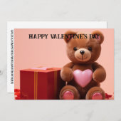 かわいい＆ユーモアたっぷりの子供向けバレンタインデー #16 シーズンカード (正面/裏面)