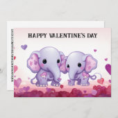 かわいい&ユーモアたっぷりの子供向けバレンタインデー #36 シーズンカード (正面/裏面)