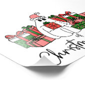 かわいい ユーモア あふれる カラフルな クリスマス フォトプリント (角)