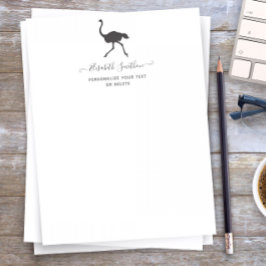 かわいい ユーモア 動物 ダチョウ 鳥 キャラクター ステーショナリー