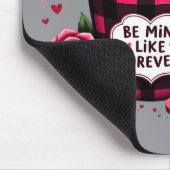 かわいい ラクーン バレンタイン バッファロー プリント  オエステティック マウスパッド (コーナー)