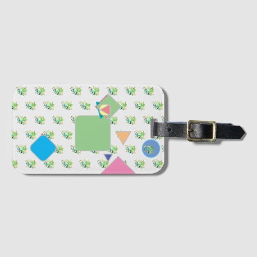 かわいい ラゲッジタグ (正面横)