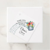 かわいい ラスティック じょうろ フラワーの感謝シャワー フェイバータグ (インサイチュ)