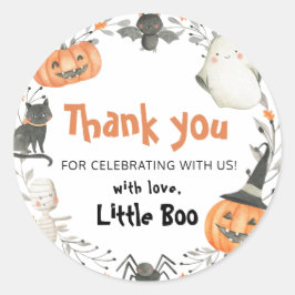 かわいい リトル ブー ハロウィン 秋のベビーシャワー ラウンドシール