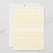 かわいい、リャマのベビーシャワー 招待状 (裏面)