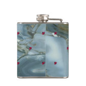 かわいい レディバグ 大理石 - 個別化された フラスク (裏面)