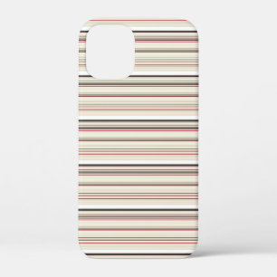 かわいい レトロ 白 赤 ストライプ iPhone 12 MINI ケース