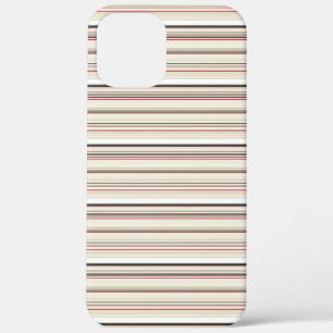 かわいい レトロ 白 赤 ストライプ iPhone 12 PRO MAX ケース