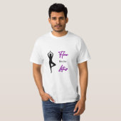かわいい!ロータスのような流れ – ヨガTシャツ Tシャツ (正面フル)