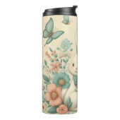 かわいい，ヴィンテージイースターバニー&シック タンブラー (回転左)