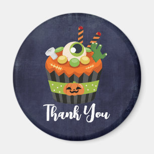 かわいい&不気味なハロウィーンカップケーキありがとう マグネット