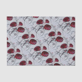 かわいい&不気味な生き物レッドピンクゴシックアーお洒落ト 薄葉紙