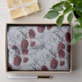 かわいい&不気味な生き物レッドピンクゴシックアーお洒落ト 薄葉紙 (ギフト)