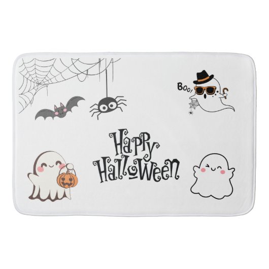 かわいい&不気味ハロウィーンバスマット バスマット (正面)