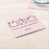 かわいい&不気味ハロウィーン紙コースター – かわいいPa ペーパーコースター (アングル)