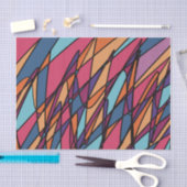 かわいい&予測できな海ウェーブ抽象芸術イラストレーション 薄葉紙 (クラフト)