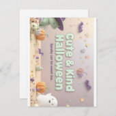 🧡 ✨ 「かわいい＆優しいハロウィン」コレクション 🎃🌿 シーズンカード (正面/裏面)