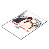 かわいい 写真とテキストのカスタム 現代風 ノートブック (左側)