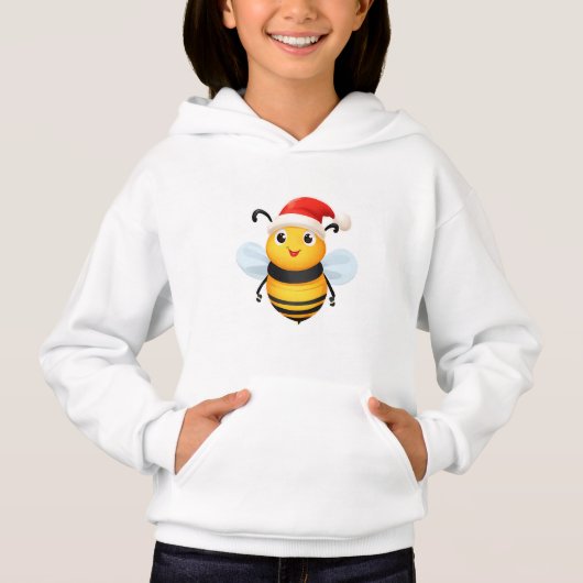 かわいい 動物 冬 黄色 BEE サンタ クリスマス  (正面)