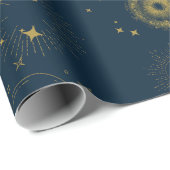 かわいい〔占星術の〕十二宮図と星占いハロウィーン ラッピングペーパー (ロールコーナー)