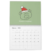 かわいい〔占星術の〕十二宮図シンボルや象徴と前向き引用文2025 カレンダー (2月 2026)