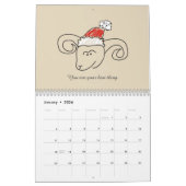 かわいい〔占星術の〕十二宮図シンボルや象徴と前向き引用文2025 カレンダー (1月 2026)