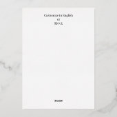 かわいい〔占星術の〕十二宮図スネーク「フォーチュン」赤中国のい新年 箔シーズンカード (裏面)