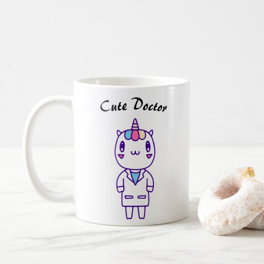 かわいい 可愛い 獣医 獣医師 ユーモア 動物ケア 面白い コーヒーマグカップ (ドーナツ)