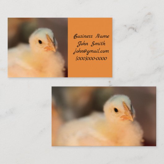 かわいい 名刺 (正面/裏面)