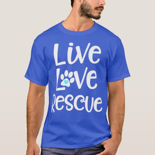 かわいい 命 救う 犬 猫 保護 引用 Tシャツ (正面)