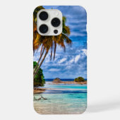 かわいい 夏 ハワイ ビーチ 水彩 iPhoneケース (裏面)