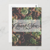 かわいい #多肉植物 ありがとう ポストカード (正面/裏面)