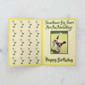 かわいい「大耳」の強み、バスセット誕生日カード カード (内部)