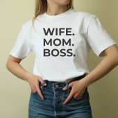 かわいい 大胆な シンプルな妻 母 上司 Tシャツ