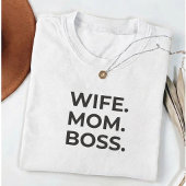 かわいい 大胆な シンプルな妻 母 上司 Tシャツ