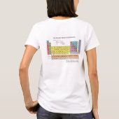 「かわいい」女性喜劇科学のTシャツ Tシャツ (裏面)