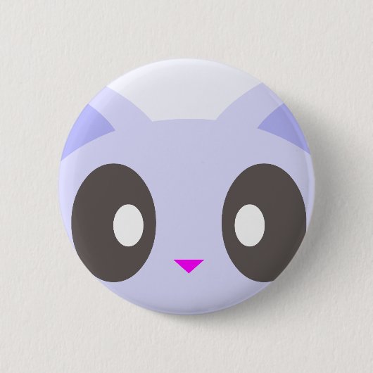 かわいい+子猫のクローズアップ 缶バッジ (正面)