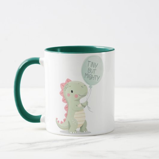 かわいい"小さくても強い"恐竜 マグカップ (左)