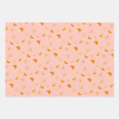 かわいい&居心地の良いギフトラッピング紙-デザインセット4 ラッピングペーパーシート (正面3)