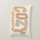 かわいい「居心地の良い季節」秋/秋の長方形 アクセントクッション (裏面(縦))